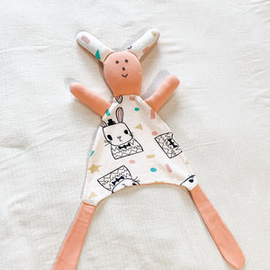 cute bunny baby lovey Ideal for snuggles, security, and peaceful sleep.