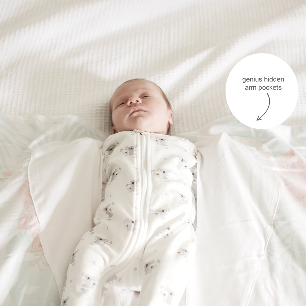 Escape-proof swaddle wrap helps babies sleep longer