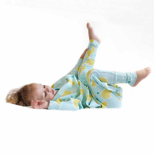 Cozy Toddler sleepsuit, the ultimate toddler pyjamas, has full inner leg zipper for easy diaper changes, no need to take off the entire suit.