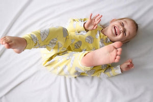 Cozy Toddler sleepsuit, the ultimate toddler pyjamas, has full inner leg zipper for easy diaper changes, no need to take off the entire suit.