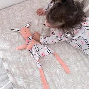 baby security blanket lovey pink bunny