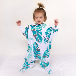 Cozy Toddler sleepsuit, the ultimate toddler pyjamas, has full inner leg zipper for easy diaper changes, no need to take off the entire suit.
