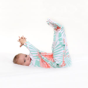 Cozy Toddler sleepsuit, the ultimate toddler pyjamas, has full inner leg zipper for easy diaper changes, no need to take off the entire suit.