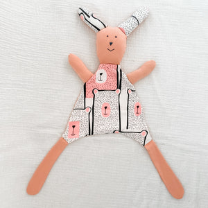 pinky bunny baby security blanket