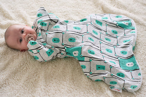 Sleepy Hugs Extra-Wide Sack (Fits Hip Harness) - Minty Bears (All Year Round | Organic)