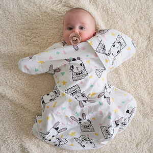 Sleepy Hugs Extra-Wide Sack (Fits Hip Harness) - Some Bunny Loves You (All Year Round | Organic)