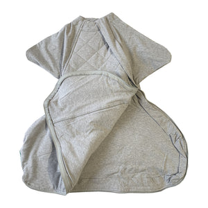 Winter baby sleep sack for babies wearing a hip dysplasia brace, rhino brance, spica cast