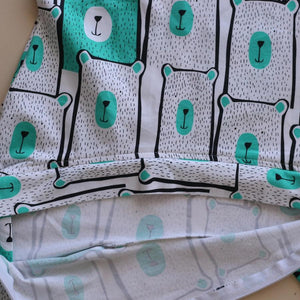 Sleepy Toddler Onesie Suit - Minty Bears (All Year Round)