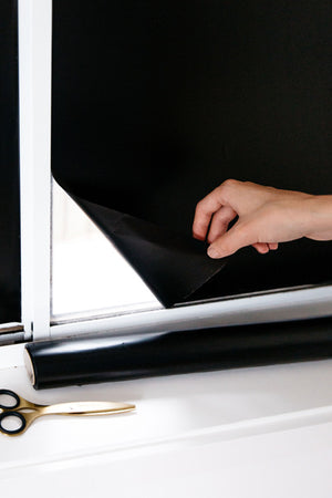 re-usable blackout cling film for windows