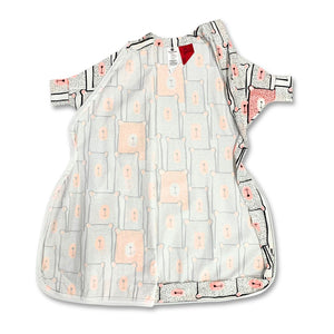 Easy to wear organic baby sleep sack with two-way zipper for any season