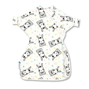 Some bunny loves you baby sleep sack made with organic cotton