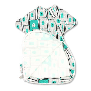 Baby sleep sack with bottom zipper for easy diaper changing