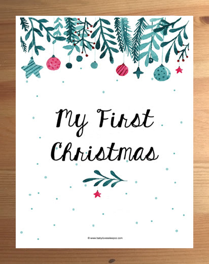 Milestone Card 'My First Christmas'