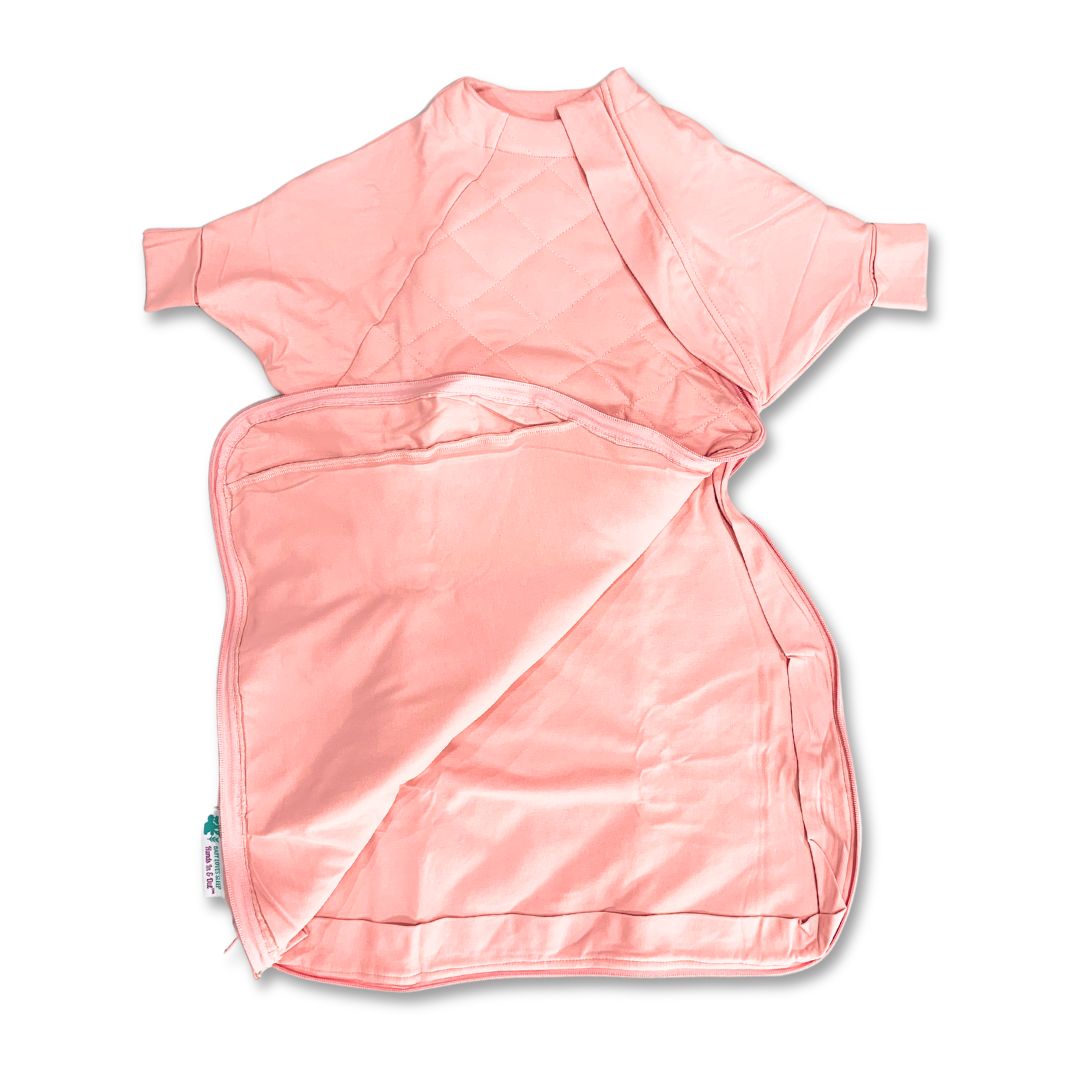 Pink Winter Sleep Sack for Babies Organic Cotton Baby Loves Sleep