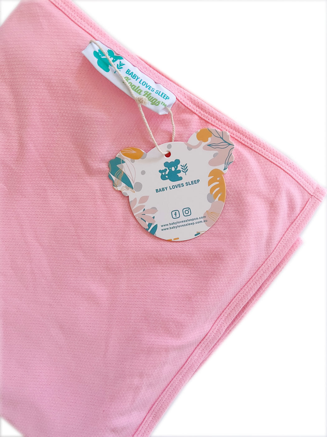 summer infant blanket Koala Hugs Newborn Swaddle Blanket with Arm Pockets - Candy Pink (Summer)