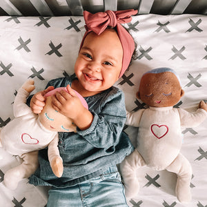 Lulla Doll is a comforter and sleep aid to help your child sleep better