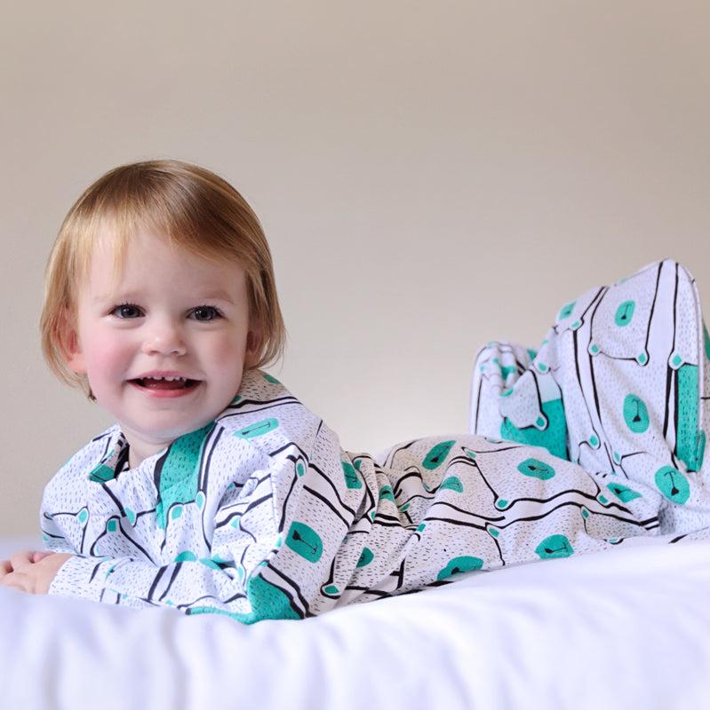Organic baby sleep sack for all seasons