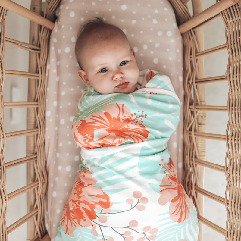 Baby Swaddle Blanket with Arm Pockets | Baby Loves Sleep