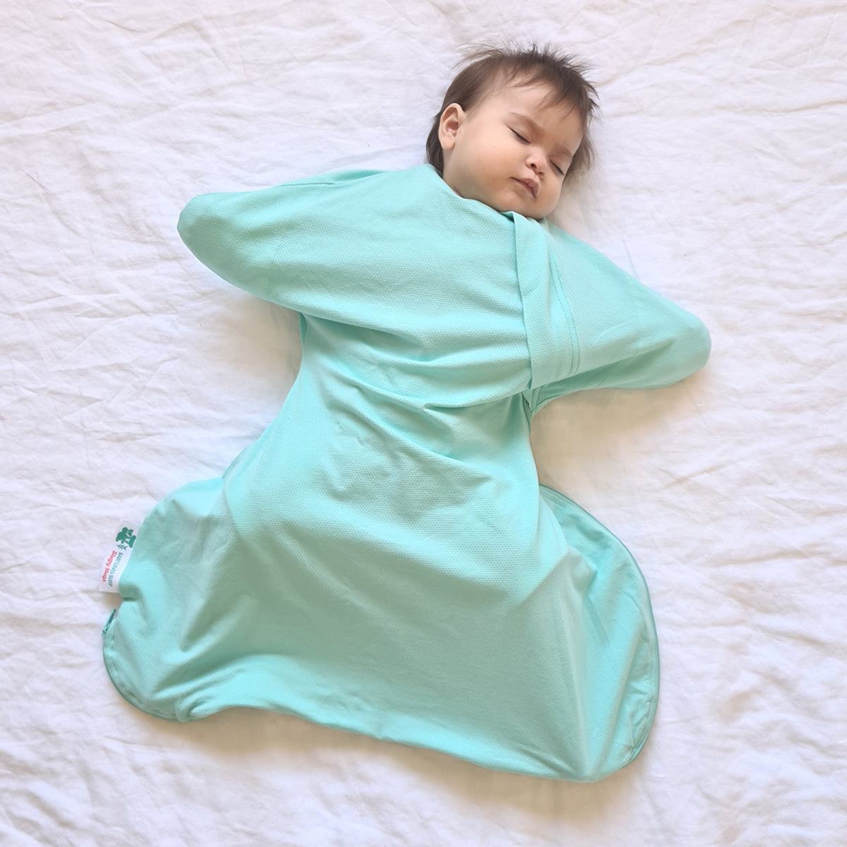 Sleepy Hugs Extra-Wide Sack (Fits Hip Harness) - Cool Mint (Summer | Organic)