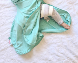 Baby sleep sack for babies that need to wear a hip harness
