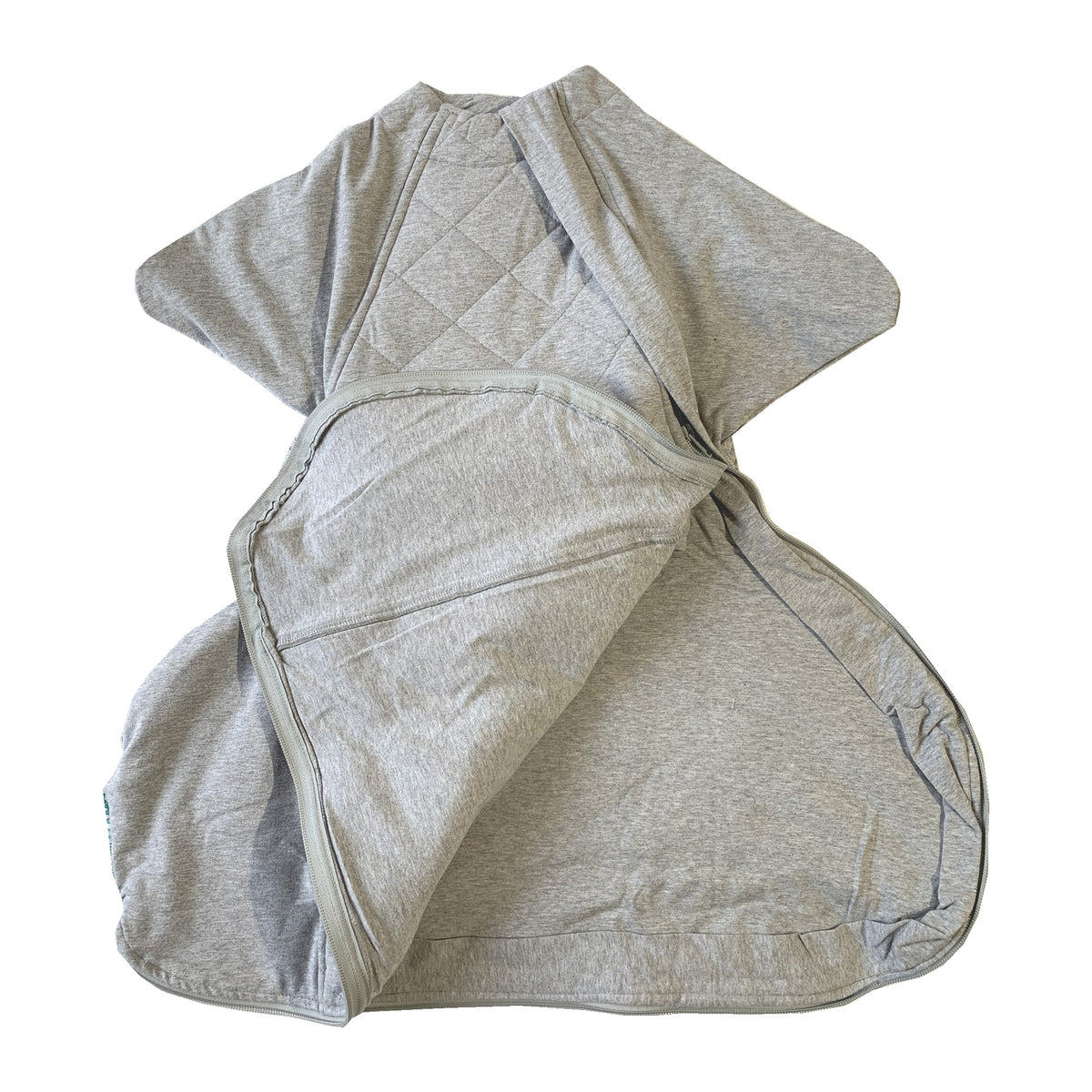 Winter baby sleep sack for babies wearing a hip dysplasia brace, rhino brance, spica cast
