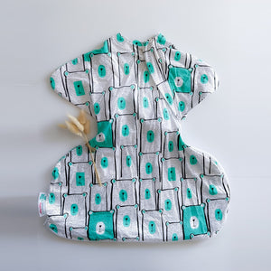 Baby swaddle sack for hip dysplasia harness brace