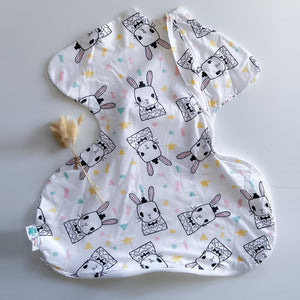 Sleepy Hugs Extra-Wide Sack (Hip Dysplasia) - Some Bunny Loves You (All Year Round | Organic)
