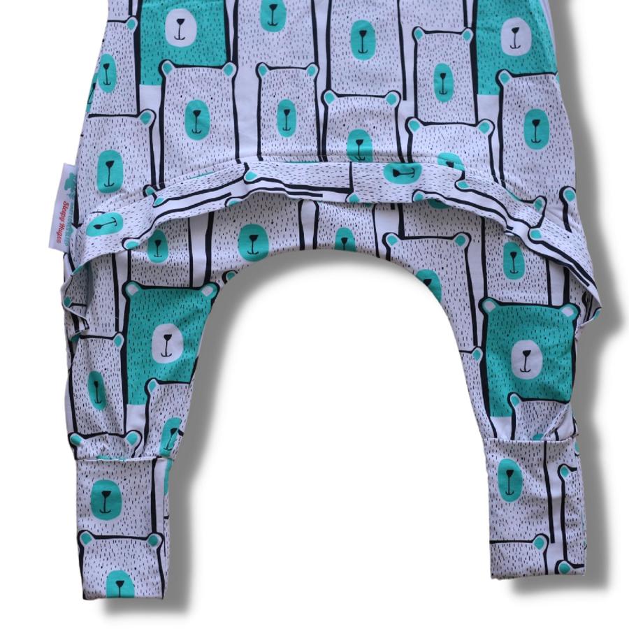 Sleepy Toddler Onesie Suit - Minty Bears (All Year Round)